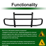 CNCT Deer Guard Bumper Protector Fit for 2008-2021 Kenworth T680 Premium Iron Bumper Protector with Brackets