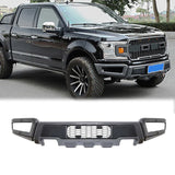 CNCT Front Bumper Compatible with 2009-2023 F150 Steel Front Bumper Guard with Fog LED Lights Assembly F150 Bumper