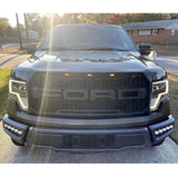 CNCT Front Bumper Compatible with 2009-2023 F150 Steel Front Bumper Guard with Fog LED Lights Assembly F150 Bumper