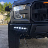 CNCT Front Bumper Compatible with 2009-2023 F150 Steel Front Bumper Guard with Fog LED Lights Assembly F150 Bumper