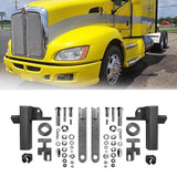 CNCT Deer Guard Bumper Protector Fit for 2008-2021 Kenworth T680 Premium Iron Bumper Protector with Brackets