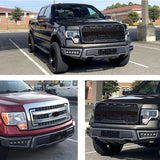 CNCT Front Bumper Compatible with 2009-2023 F150 Steel Front Bumper Guard with Fog LED Lights Assembly F150 Bumper
