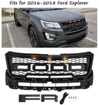 Front Grille For Ford Explorer 2016-2018 Upper Bumper Grill with Letters
