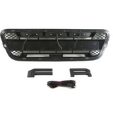 Front Grille for 2001 2002 2003 Ford Ranger Raptor Style Grill with Letters and LED Lights(mesh style)