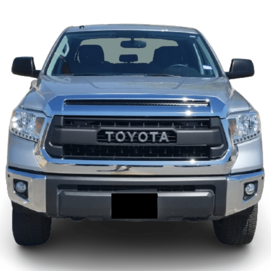 Front Bumper Grille For 2014-2018 Toyota Tundra – Direct Replacement Black Plastic By AMPLETHINK