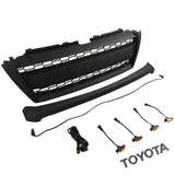 Grille for 2015 2016 2017 2018 Toyota Land Cruiser Prado FJ150 Grill With Emblem and Lights