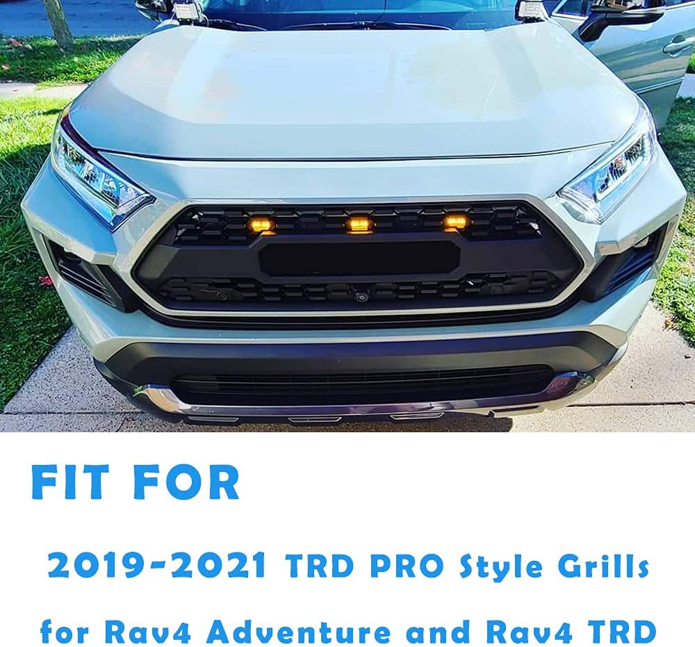 Front Grille for 2019-2021 Toyota RAV4 TRD ADVENTRURE W/ Letters
