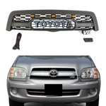 Grille for 2005 2006 2007 Toyota Sequoia TRD Grill with Toyota emblem and Raptor-style lights.