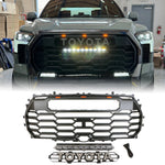 For 2022 2023 2024 Toyota Tundra TRD PRO Style Grill With LED Lights&LED Bar and Emblem