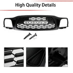 CNCT Grille for Toyota TACOMA 2001-2004 Front Bumper Grille Matte Black Grille with Letters/LED Lights