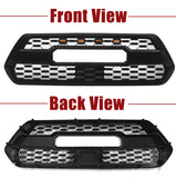 Front Grille for 2016 2017 2018 2019 2020 2021 2022 2023 Tacoma TRD Style Front Grille with Letters & Lights and TSS Sensor Cover