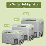 CNCT Car Refrigerator 12V Portable Refrigerator, 32/42/53 Quart Car Mini Refrigerator 12/24V DC and 100-240V AC