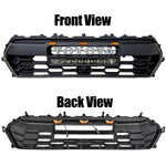 Front Grill for 2024 2025 Toyota Tacoma TRD PRO Grill Black Grille With Led & Light Bar & Letter