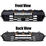Front Grill for 2024 2025 Toyota Tacoma TRD PRO Grill Black Grille With Led & Light Bar & Letter