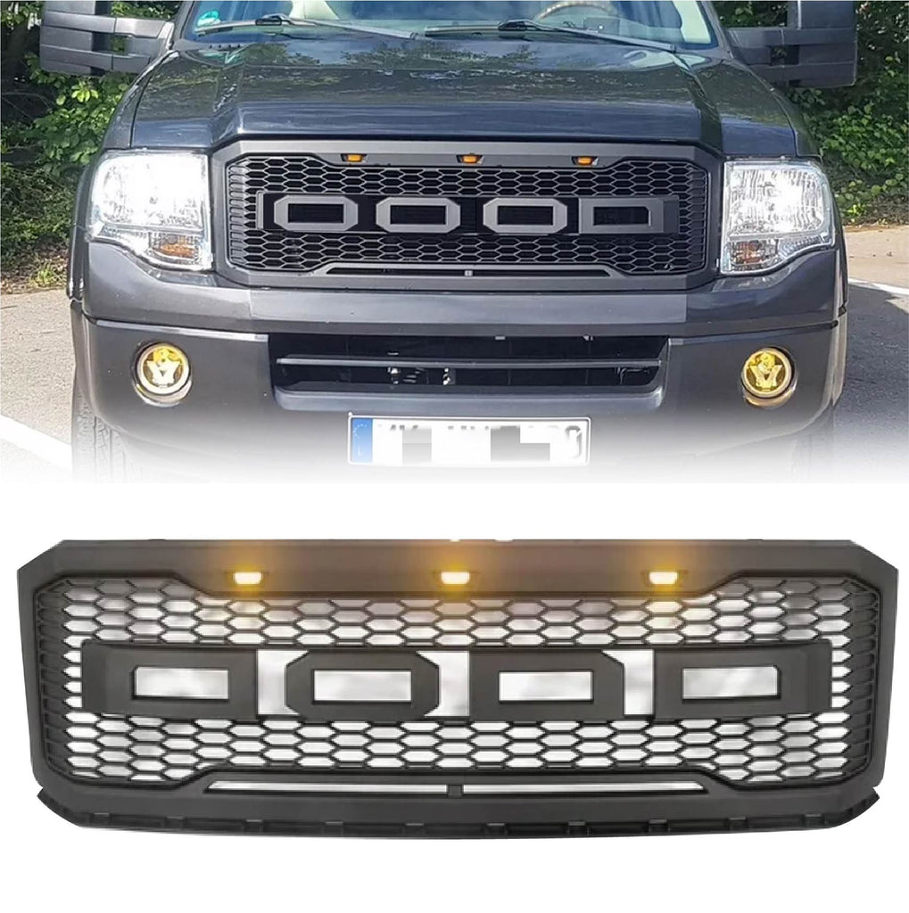 Excursion Raptor Grille Front Grille for 2007-2014 Ford Expedition Raptor Upper Bumper Grill B ...