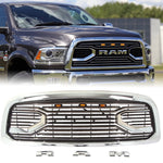 CNCT GRILLE For 2013-2018 Dodge Ram 2500/3500 Chrome Big Horn Front Hood Bumper Grill Grille WITH LETTERS & LEDS