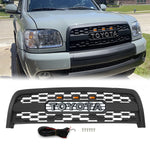 2003 2004 2005 2006 Toyota Tundra Grill,Matte Black TRD PRO Grill With Emblem & LED Lights