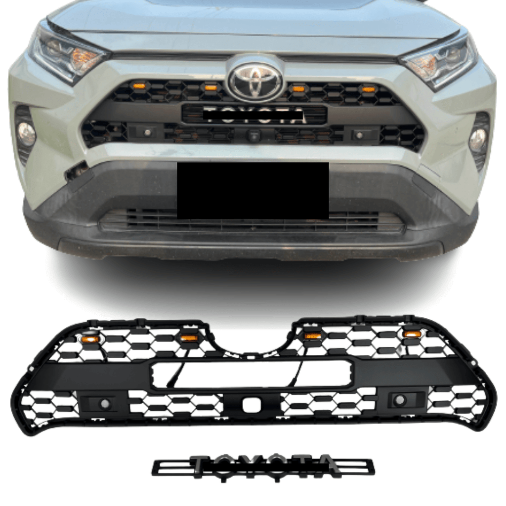 2020 Rav4 Front Front Grille for 2019 2020 2021 2022 Toyota RAV4 W/ Letters & Lights T ...