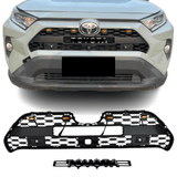 Front Grille for 2019 2020 2021 2022 Toyota RAV4 W/ Letters & Lights TRD Pro Style
