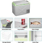 CNCT Car Refrigerator 12V Portable Refrigerator, 32/42/53 Quart Car Mini Refrigerator 12/24V DC and 100-240V AC