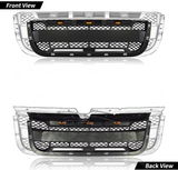 Front Grille For 2001-2003 Ford Ranger Honeycomb Style Grille with Letters and Lights