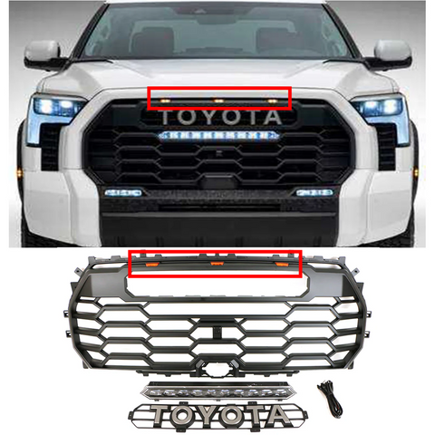 Amber LED grill lights For Tundra Models grills，Tundra grille replacement LED lights