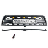For 1996-2002 Toyota 4Runner Grill TRD PRO Style Front Grille With Light & Letters,Matte Black
