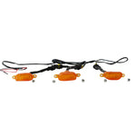 3x Amber Grill Lights for 2012 2012 2013 2014 2015 Ford Edge LED Lamps