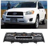 Front Grille for 2009 2010 2011 2012 Toyota RAV4 TRD Style Grill With Badge & LED Lights