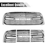 CNCT Front Bumper Grille for 2013 2014 2015 2016 2017 2018 RAM 2500 Replacement Grill with Letters(Chrome, Limited Style)