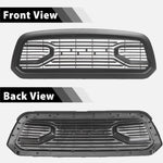 Front Grill For 2013 2014 2015 2016 2017 2018 Dodge RAM 1500,Matte Black Grille W/ Letters