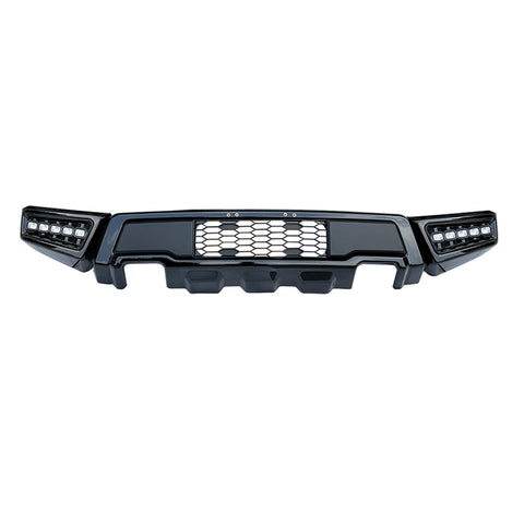 Raptor Style Front Bumper Conversion For 2009-2014 Ford F-150 – Painted Grey Steel