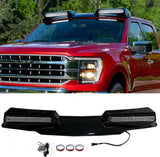 Roof Light Bar with Remote for 2021-2023 f-150 , 3 Modes Truck Top Light Flash Roof Strobe Lights, Gloss Black