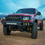CNCT Grille for Toyota TACOMA 2001-2004 Front Bumper Grille Matte Black Grille with Letters/LED Lights
