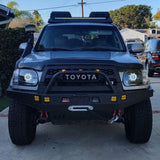 Grille for 2005-2007 Toyota Sequoia TRD Grill Grille with 3 Led Lights and Letters, Matte Black