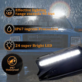 Roof Light Lamp Bar Compatible with 2009-2014 F150 Universal Front Top Running Lights with Remote Control and Wiring Harness, Gloss Black