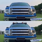 Roof Light Lamp Bar Compatible with 2009-2014 F150 Universal Front Top Running Lights with Remote Control and Wiring Harness, Gloss Black