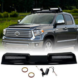 Roof Light Bar with Remote Control for 2014-2021 Tundra , 3 Modes Truck Top Light Flashing Roof Strobe Lights, Gloss Black