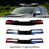 Roof Light Bar with Remote Control for 2014-2021 Tundra , 3 Modes Truck Top Light Flashing Roof Strobe Lights, Gloss Black