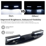 Roof Light Lamp Bar for 2019-2024 Ram 1500 Universal Front Top Running Lights with Remote Control and Wiring Harness, Gloss Black