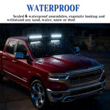 Roof Light Lamp Bar for 2019-2024 Ram 1500 Universal Front Top Running Lights with Remote Control and Wiring Harness, Gloss Black