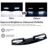 Roof Light Bar with Remote Control for 2022-2025 Tundra , 3 Modes Truck Top Light Flashing Roof Strobe Lights, Gloss Black