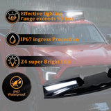 Roof Light Bar with Remote Control for 2022-2025 Tundra , 3 Modes Truck Top Light Flashing Roof Strobe Lights, Gloss Black