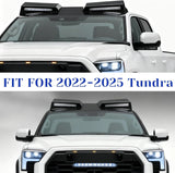 Roof Light Bar with Remote Control for 2022-2025 Tundra , 3 Modes Truck Top Light Flashing Roof Strobe Lights, Gloss Black