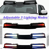 Roof Light Bar with Remote Control for 2022-2025 Tundra , 3 Modes Truck Top Light Flashing Roof Strobe Lights, Gloss Black