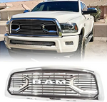 Chrome Front Grille Compatible with 2009 2010 2011 2012 Dodge RAM 1500 Grill, Big Horn Style with Letters