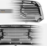 Chrome Big Horn Style Front Grille For 2013 2014 2015 2016 2017 2018 Dodge RAM 1500 Upper Bumper Grill  w/ Letters