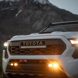Front Grill for 2024 2025 Toyota Tacoma TRD PRO Grill Black Grille With Led & Light Bar & Letter