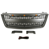 Front Grille for 2003 2004 2005 2006 Ford Expedition Raptor Upper Bumper Grill w/LED Lights