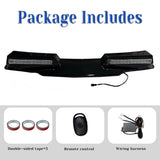 Roof Light Bar with Remote for 2024-2025 f-150 , 3 Modes Truck Top Light Flash Roof Strobe Lights, Gloss Black